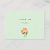 Rosa Kirschblüten , Hochzeit Hinweiskarte (Rückseite)