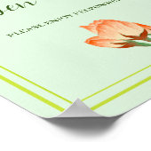 Rosa Kirschblüten , Hochzeitliches Offenes Bar Poster (Ecke)