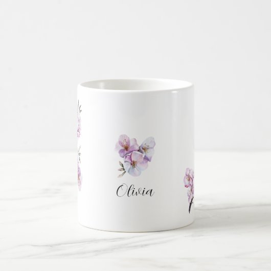 Rosa Kirschblüten Keramik Kaffeetasse (Mittel)