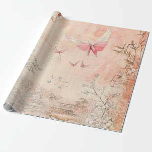 Rosa Kirschblüten-Landschaft der Ruhe (3) Geschenkpapier