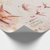 Rosa Kirschblüten-Landschaft Serenity (5) Geschenkpapier (Ecke)