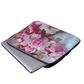 Rosa Kirschblüten Laptopschutzhülle (Vorne Knopf)