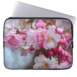Rosa Kirschblüten Laptopschutzhülle