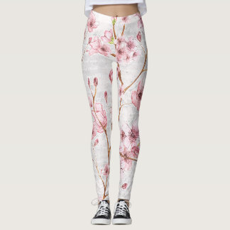 Rosa Kirschblüten-Leggings Leggings