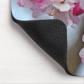 Rosa Kirschblüten Mousepad (Ecke)