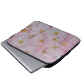 Rosa Kirschblüten Notebook-Ärmel Laptopschutzhülle (Vorne Knopf)
