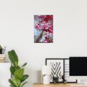 Rosa Kirschblüten Poster (Heimbüro)
