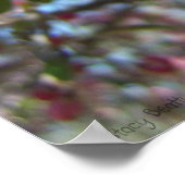 Rosa Kirschblüten Poster (Ecke)