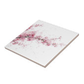 Rosa Kirschblüten-Sakura-Aquarell-Blumenmuster Fliese (Seite)