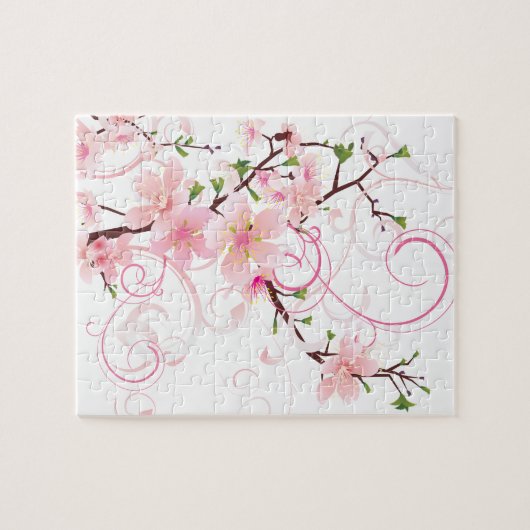 Rosa Kirschblüten Sakura Puzzle (Horizontal)