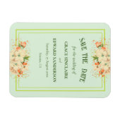 Rosa Kirschblüten Save the Date Magnet (Horizontal)