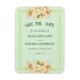 Rosa Kirschblüten Save the Date Magnet
