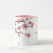 Rosa Kirschblüten-Schöner Name Tasse (Zentrum)