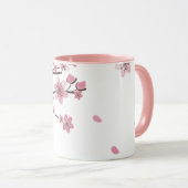 Rosa Kirschblüten-Schöner Name Tasse (VorderseiteRechts)