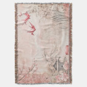 Rosa Kirschblüten-Serenitätslandschaft (1) Decke (Vorderseite Vertikal)