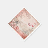 Rosa Kirschblüten-Serenitätslandschaft (1) Serviette (Ecke)