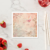 Rosa Kirschblüten-Serenitätslandschaft (3) Serviette (Beispiel)