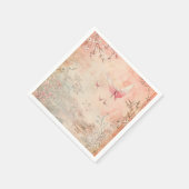 Rosa Kirschblüten-Serenitätslandschaft (3) Serviette (Ecke)