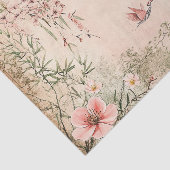 Rosa Kirschblüten-Serenitätslandschaft (7) Seidenpapier (Ausschnitt)
