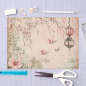 Rosa Kirschblüten-Serenitätslandschaft (7) Seidenpapier (Handwerk)
