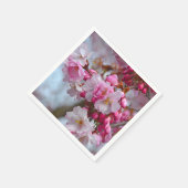 Rosa Kirschblüten Serviette (Ecke)