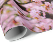 Rosa Kirschblüten über den Sakura-Bäumen Geschenkpapier (Rolleneckpunkt)