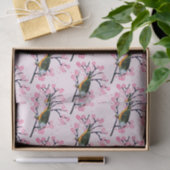 Rosa Kirschblüten und Songbird-Dekoupage Seidenpapier (Geschenk)