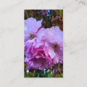 Rosa Kirschblüten Visitenkarte (Vorderseite)