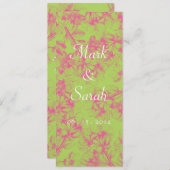 Rosa Kirschblüteneinladung Einladung (Vorne/Hinten)