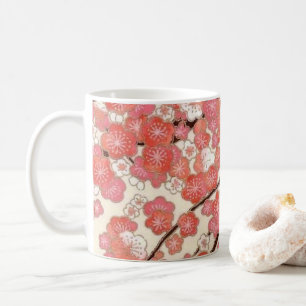 Rosa Kirschblütenentwurf Kaffeetasse