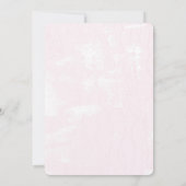 Rosa Kirschblütenhochzeit Einladung (Rückseite)