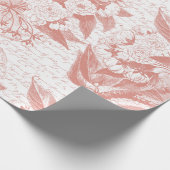 Rosa Kirschblütenpapier Geschenkpapier (Ecke)