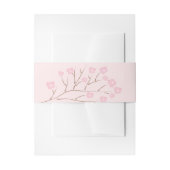 Rosa Kirschblütenzweig Einladungsbanderole (Vorderseite Beispiel)