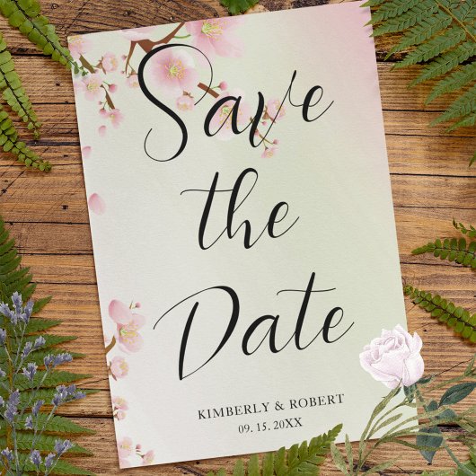 Rosa Kirsche Blume blühen Einladung