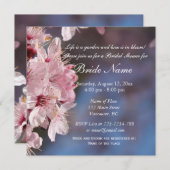 Rosa Kirsche Blume Braudusche Einladung (Vorne/Hinten)