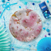 Rosa Kirsche Blüten Blüten Pappteller (Party)