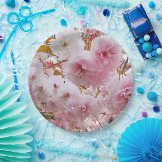 Rosa Kirsche Blüten Blüten Pappteller (Party)