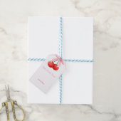 rosa Kirsche Brautparty-Kollektion Geschenkanhänger (Mit Garn)