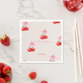 Rosa Kirsche Brautparty Sammlung Serviette (Beispiel)
