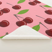 Rosa Kirschen Sherpadecke (3/4)
