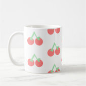 Rosa Kirschenmuster Kaffeetasse (Links)