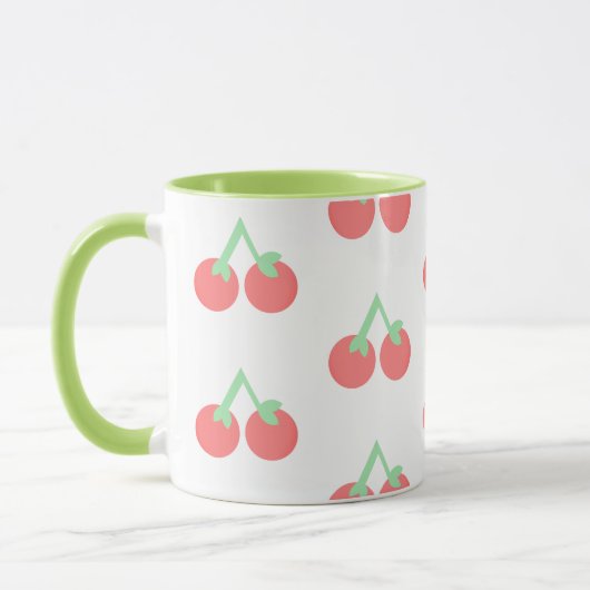 Rosa Kirschenmuster Tasse (Links)