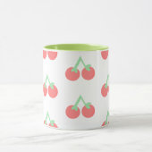 Rosa Kirschenmuster Tasse (Zentrum)