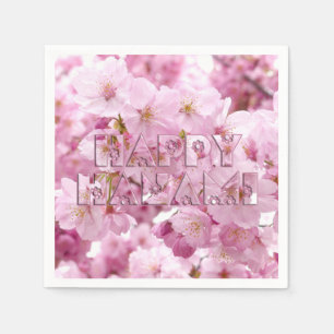 Rosa Kiry Blossom Japanisches Festival Happy Hanam Serviette