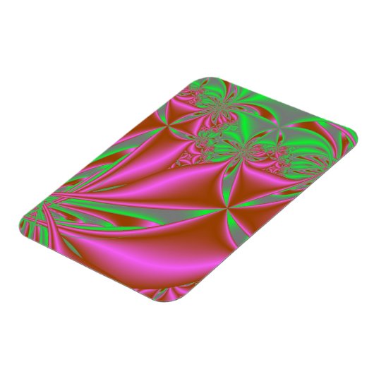 Rosa Kites mit grüner Farbe Magnet (Linke Seite)