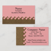 Rosa Klasse Visitenkarte (Vorne/Hinten)