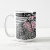 Rosa Klassiker Auto Kaffeetasse (Links)