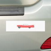 Rosa Klassikwagen Autoaufkleber (Auf Auto)