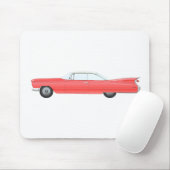 Rosa Klassikwagen Mousepad (Mit Mouse)