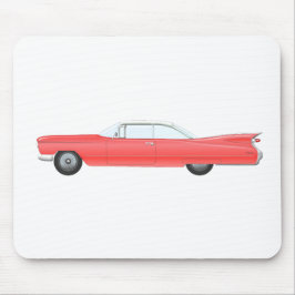 Rosa Klassikwagen Mousepad